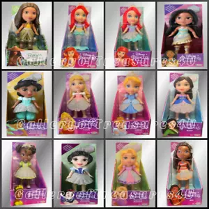 Disney Princesa Mini Muñeca Niño Plata Brillo Raya Moana Ariel Mulan Belle 3" - Imagen 1 de 15