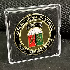 US ARMY AIRBORNE Challenge Coin - 528th SUSTAINMENT BRIGADE w Case INCLUDED! - Bild 1 von 14