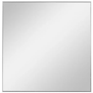 Elegant Silver Square Wall Mirror 28 in Metal Thin Frame Sleek Vanity Classic - Picture 1 of 4