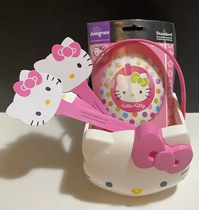 Hello Kitty Ltd Ed Edible Arrangements Plastic Basket by Sanrio, Rare w/ extras - Picture 1 of 9