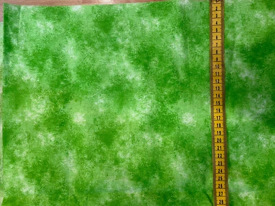 Dappled Mottled Green Chartreuse Quilters Cotton Fabric 112 Cm X 1/2mtr - Image 1 of 2