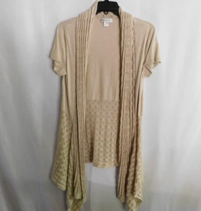 Christopher & banks Cardigan Womens Beige Lightweight Size Medium - Picture 1 of 8