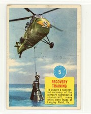 1963 Topps Popsicle Space Card #5 Recovery Training HD Scans EX?