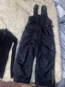 Zero Xposur Snow Bib Boys /Unisex Size Small Youth Kids Winter Ski Pants Black - Picture 1 of 9