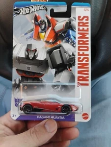 2024 Hot Wheels Transformers Pagani Huayra 5/5 VHTF mint on mint card - Picture 1 of 1
