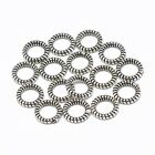 925 Sterling Silver Linking Rings in Antique Silver about 8mm in diameter