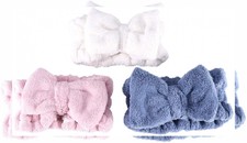 Frcolor fasce bowknot elastico corallo peluche make-up faccia lavare Fascia...