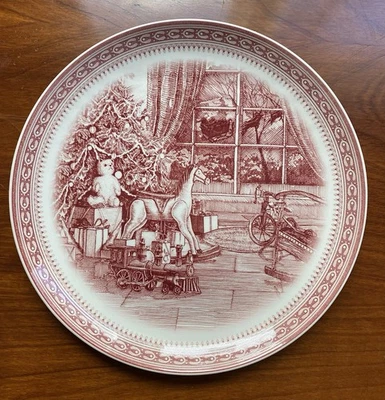 Spode for Williams Sonoma Christmas Saint Nick 8 3/8” Plate England - Image 1 of 4