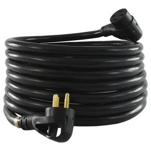 Cable de extensión para autocaravana Conntek 15307 50 amperios - listado por UL, 50 pies, negro - Imagen 1 de 4