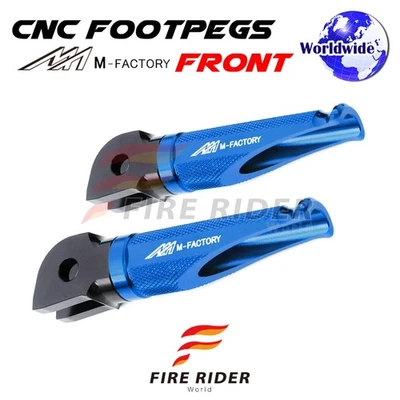 Clavijas de pie CNC Blue Rider Shinobi para Ducati Hypermotard 939 16 17 18 Foto 1 de 4