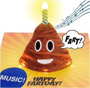 Farting Plush Pop Up Birthday Card - Plays Hilarious Version of Happy Birthda... - Picture 1 of 5