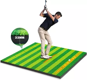 5x4ft Golf Hitting Mat Tri-Turf Practice Mat for Indoor Outdoor Training - Picture 1 of 12