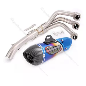 Silenciadores de tubo de enlace delantero sistema de escape para Yamaha MT-09 XSR900 FZ09 2014-2020 - Imagen 1 de 13