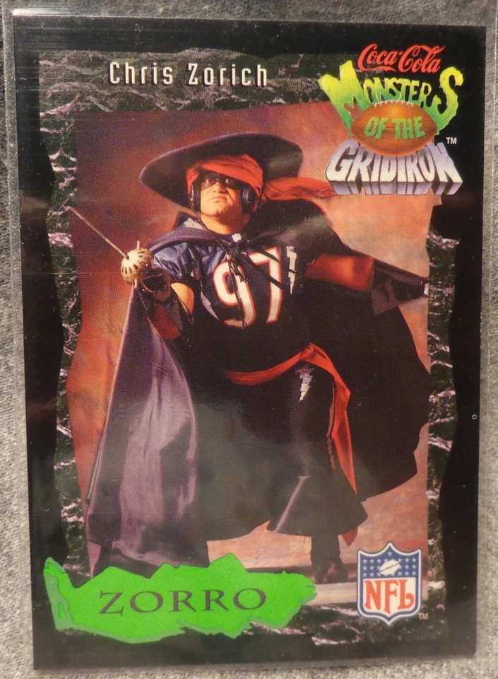 1994 Coke Monsters of the Gridiron #5 Chris Zorich - Bears - Notre Dame Alumni - Image 1 of 1