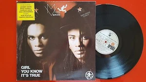 MILLI VANILLI **Girl You Know It's True** ORIGINAL 12" Single Spain W/ STICKER - Picture 1 of 3