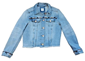 Good Hart By Matilda Jane Womens Lone Star Denim Jacket Size Extra Small - Picture 1 of 7