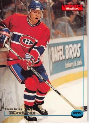 1996-97 SkyBox Impact Saku Koivu Hockey Card Montreal Canadiens #62 - Image 1 of 2