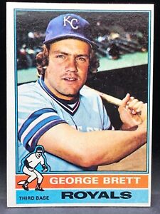1976 Topps GEORGE BRETT Carte N° 19 Neuf comme neuf Kansas City Royals