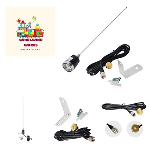 UHF VHF 2 metry 70CM 21 cali Antena NMO z mocowaniem NMO 4 metry13,1 stopy PL259UHF... - Zdjęcie 1 z 7