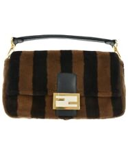 FENDI Mamma Baguette Shoulder Hand Bag Fur Brown 8BR600 2200439907040