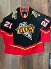 2003-04 Johnstown Chiefs Willie Levesque Game Worn ECHL Jersey Size 56