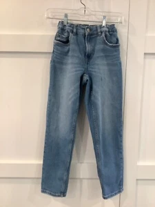 ZARA Girl's Straight Denim Jeans Medium Wash Blue - Size 11/12 (24 X 24) - Picture 1 of 6