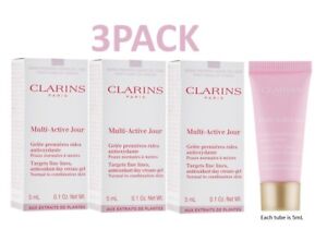 CLARINS MULTI-ACTIVE Antioxidant DAY Cream Normal to Combo 3PACK!!! 15mL total!!