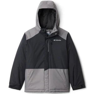 Columbia L132508 Boys Grey/Black Lift Waterproof Insulated Jacket Size S/8 - Picture 1 of 4