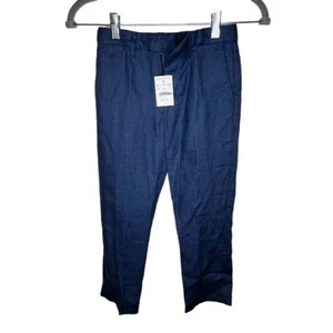 Crewcuts Ludlow Slim Boys Linen Pants Size 6 Blue NWT *Flaw* - Picture 1 of 9