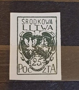 Lithuania 1921, 25f MNH C44 - Picture 1 of 1
