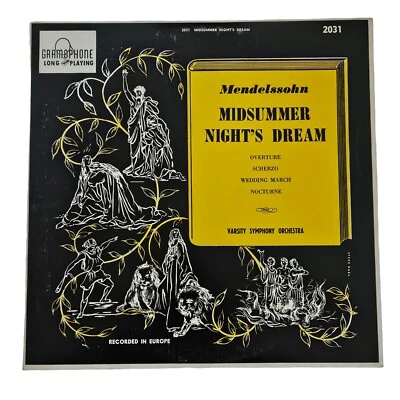 MENDELSSOHN - A MIDSUMMER NIGHT'S DREAM LP 2031 Vinyl Recorded In Europe - Image 1 of 4