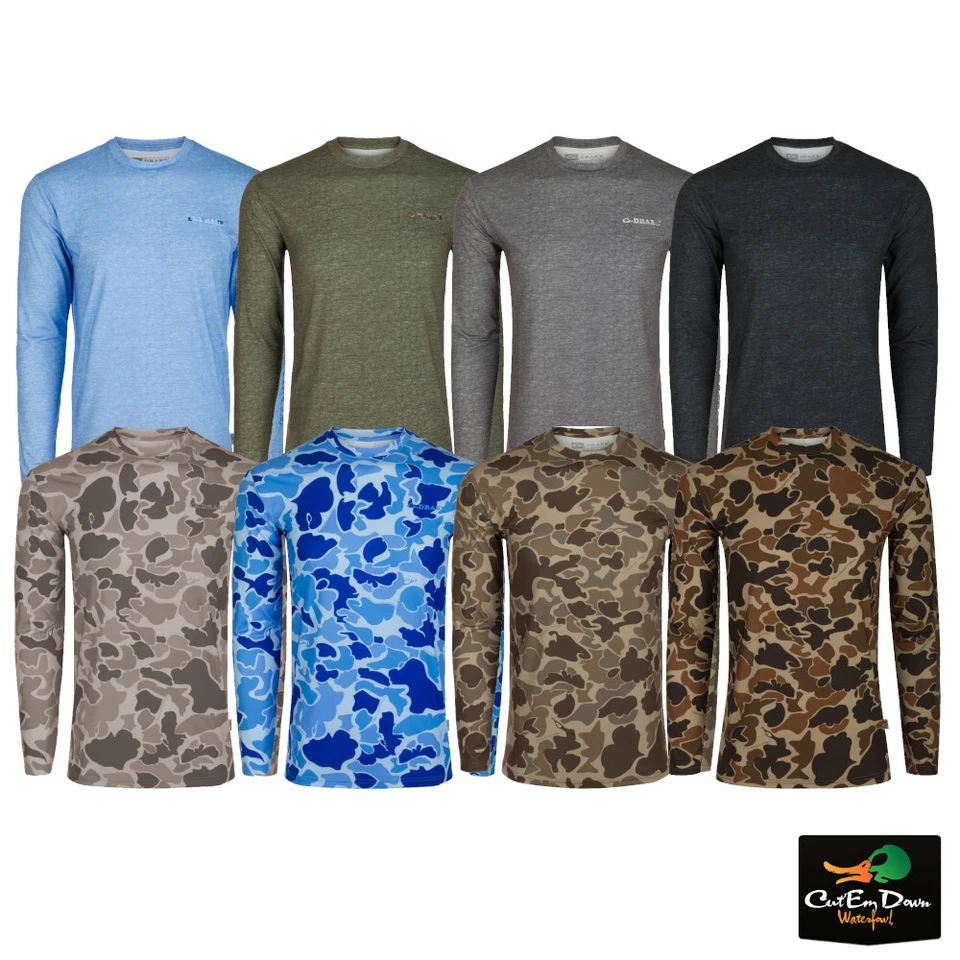 DRAKE WATERFOWL PERFORMANCE CREW L/S SHIRT - Image 1 of 3