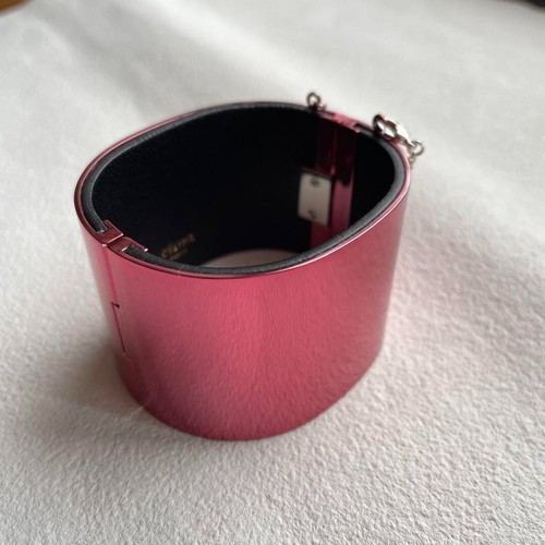 Bracciale CELINE Celine Manchettes metallo rosa Phoebe Philo taglia M raro vintage
