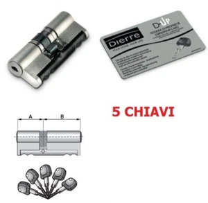 DIERRE CILINDRO D-UP CHIAVE/CHIAVE CON 5 CHIAVI  30-50 MM - Picture 1 of 3