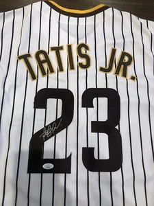 Fernando Tatis Jr Signed San Diego Padres Custom Baseball Jersey With JSA COA - Picture 1 of 4