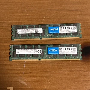 32GB (2x16GB) Micron MT36KSF2G72PZ-1G6N1KE 2Rx4 PC3L-12800R ECC REG RDIMM - Picture 1 of 3