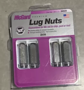 MCGARD 64020 Chrome Cone Seat Style Lug Nuts (M14 x 2.0 Thread Size) - Set of 4 - Picture 1 of 2