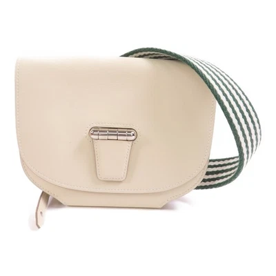 Bolso de Hombro HERMES PHW Mini Convoyeur Cuero Rápido Blanco Gris Perla Foto 1 de 4