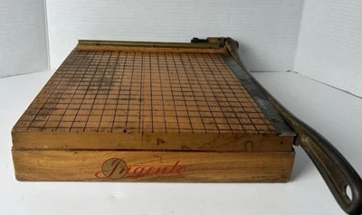 Cortador de papel vintage INGENTO Nº 2 10" madera con mango de hierro fundido ideal sopa escolar Foto 1 de 4