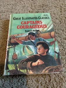 CAPTAINS COURAGEOUS Rudyard Kipling Great Illustrated Classics 1992 Baronet Book - Picture 1 of 4