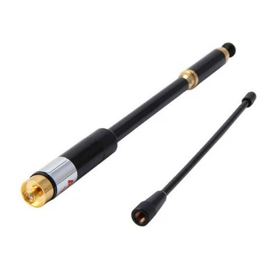 Telescopic AL-800 Dual Band VHF UHF SMA-Female Antennas For BaoFeng UV-9R Radio - Image 1 of 4