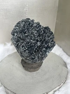 Black Chalcedony Coral Standing Geode , Zeolite Mineral Specimen - Picture 1 of 16