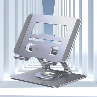 360° Rotation Foldable Metal Tablet Phone Stand Desk Holder For iPad Pro 12.9 11 - Image 1 of 4