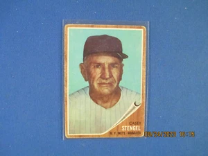 Topps Baseball # 29 1962 tinta/trasera Casey Stengal Fair - Imagen 1 de 2