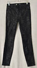 Kut From Kloth Jeans 4 High Rise Fab Ab Mia Toothpick Skinny Black Gray Reptile