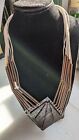 Copper Modernist Vintage & Ethnic Necklace 24 inches long & 45g with chord