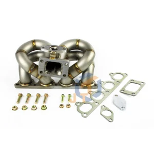 Turbo Manifold RAM HORN for Honda Civic CRX Del Sol D15 D16 T3 38mm WG D-series - Picture 1 of 5