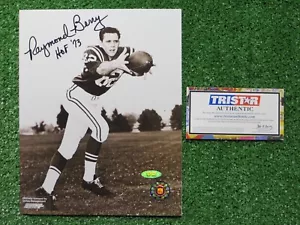 FOTO FIRMATA RAYMOND BERRY 8x10 BALTIMORE COLTS con HOF 73 TriStar Holo - Foto 1 di 4