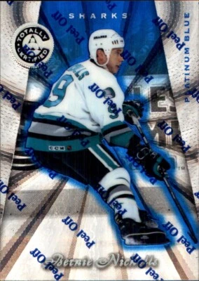 1997-98 Pinnacle Totally Certified PLATINUM BLUE #109 Bernie Nicholls #563/3099 - Image 1 of 2