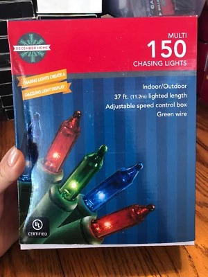 December Home Multi 150 Chasing Lights 37ft. Indoor/Outdoor Ships N 24h - Image 1 of 3